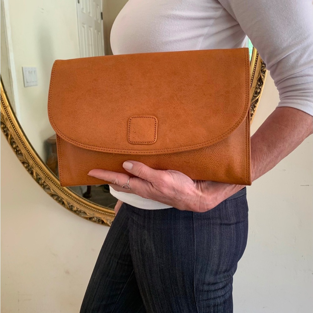 Trio Of California Clutch, Genuine Leather, Made in Korea